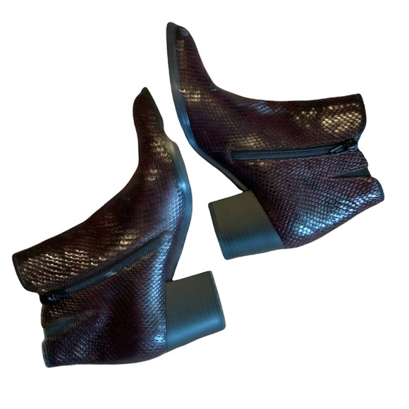 EUC GABOR Girls Leather Snake Skin Print Ankle Boot  - size 4.5 - Picture 6 of 13